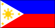 National-, Handels- und Marineflagge der Philippinen